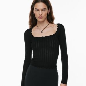 Aritzia Wilfred⎜PARCEL SWEATER⎜BLACK